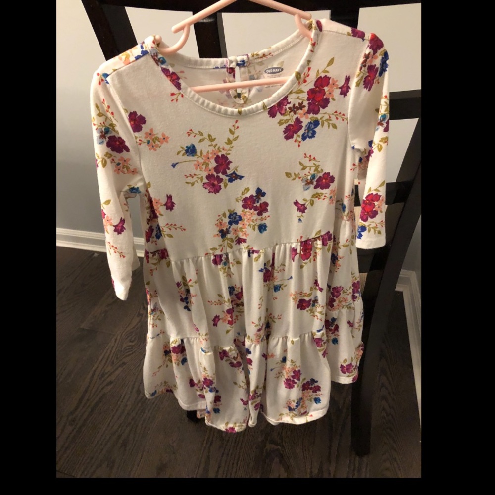 Toddler girl cotton floral dress